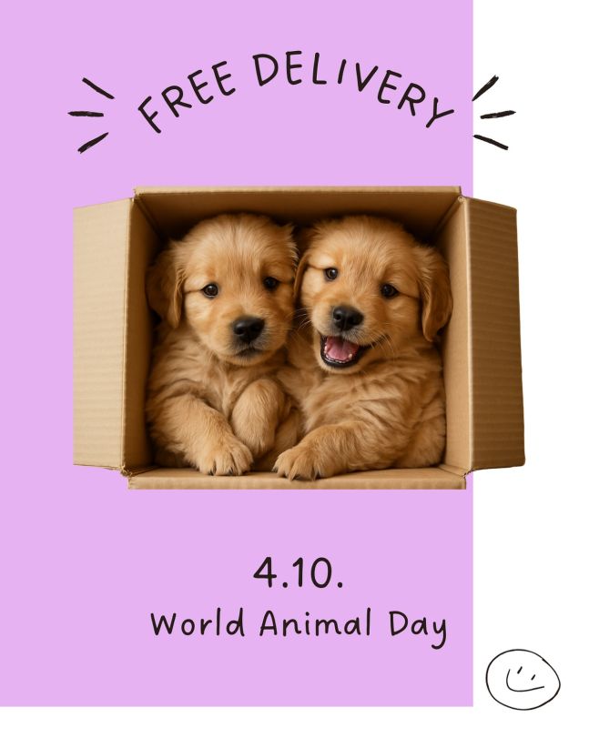 Je to tadyyyy 🐶🐾 K oslavě World Animal Day ti pošleme tričko bez poštovného 💌 Platí jen 4.10. pro CZ i SK! Organická...